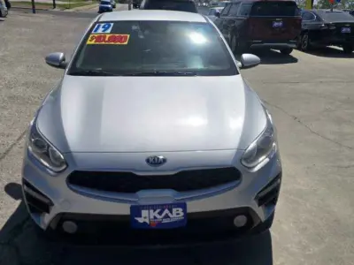 2019 Kia Forte FE Lane Keeping Assist and Forward Collision sensors, verifying the NHTSA-standard safety technology suite for our clients.