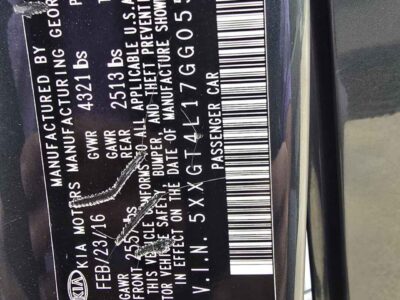 Factory VIN Tag Paint Code M5G