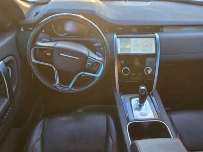 Ebony Grained Leather interior bucket seating cabin environment inside 2022 Discovery Sport