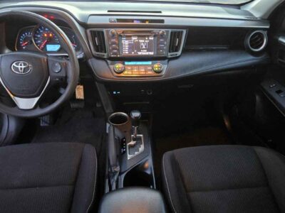 Premium Black Fabric interior cabin upholstery seats inside 2015 Toyota RAV4 XLE